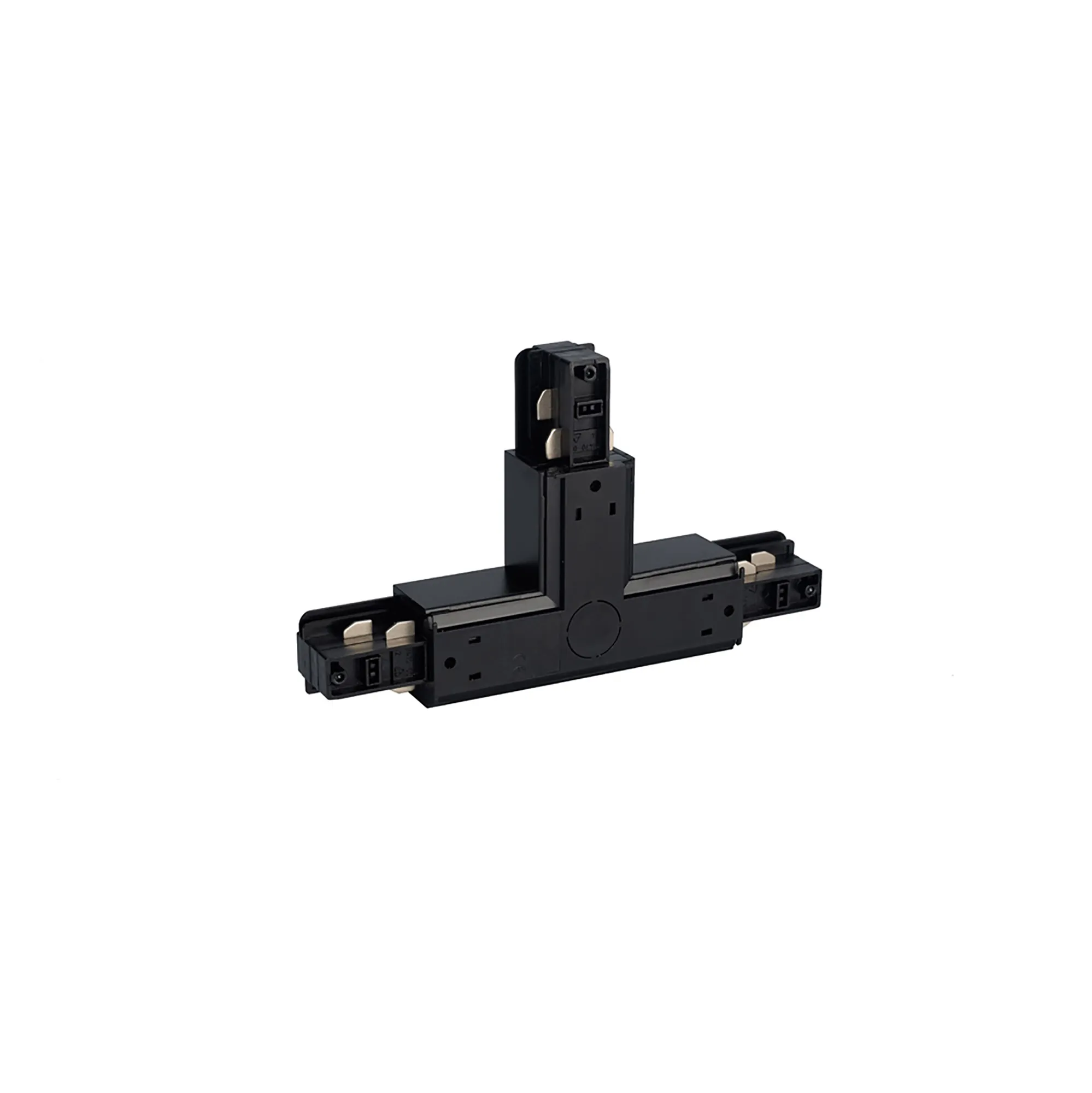 T Coupler With Feeding Option 3 Circuit Surface Mounted Track Earth Outside Right 555 1 1214 2  Eutrac 3 Circuit Surface-Black